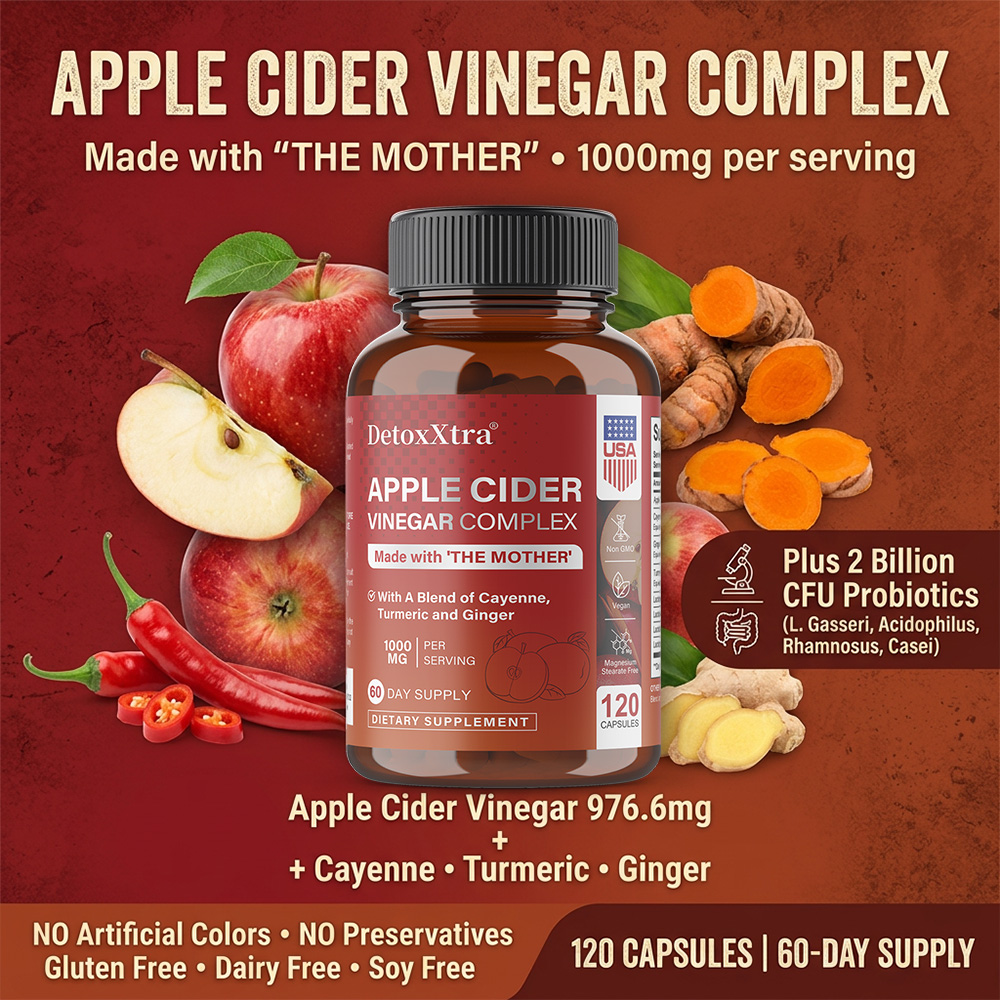 Apple Cider Vinegar Pill - Apple Cider Vinegar Capsules with Probiotics