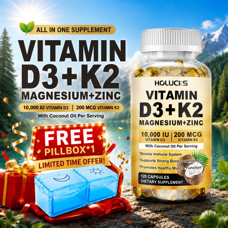 Vitamin D3 K2 Drop - 4-in-1 Vitamin Supplement, with D3 K2