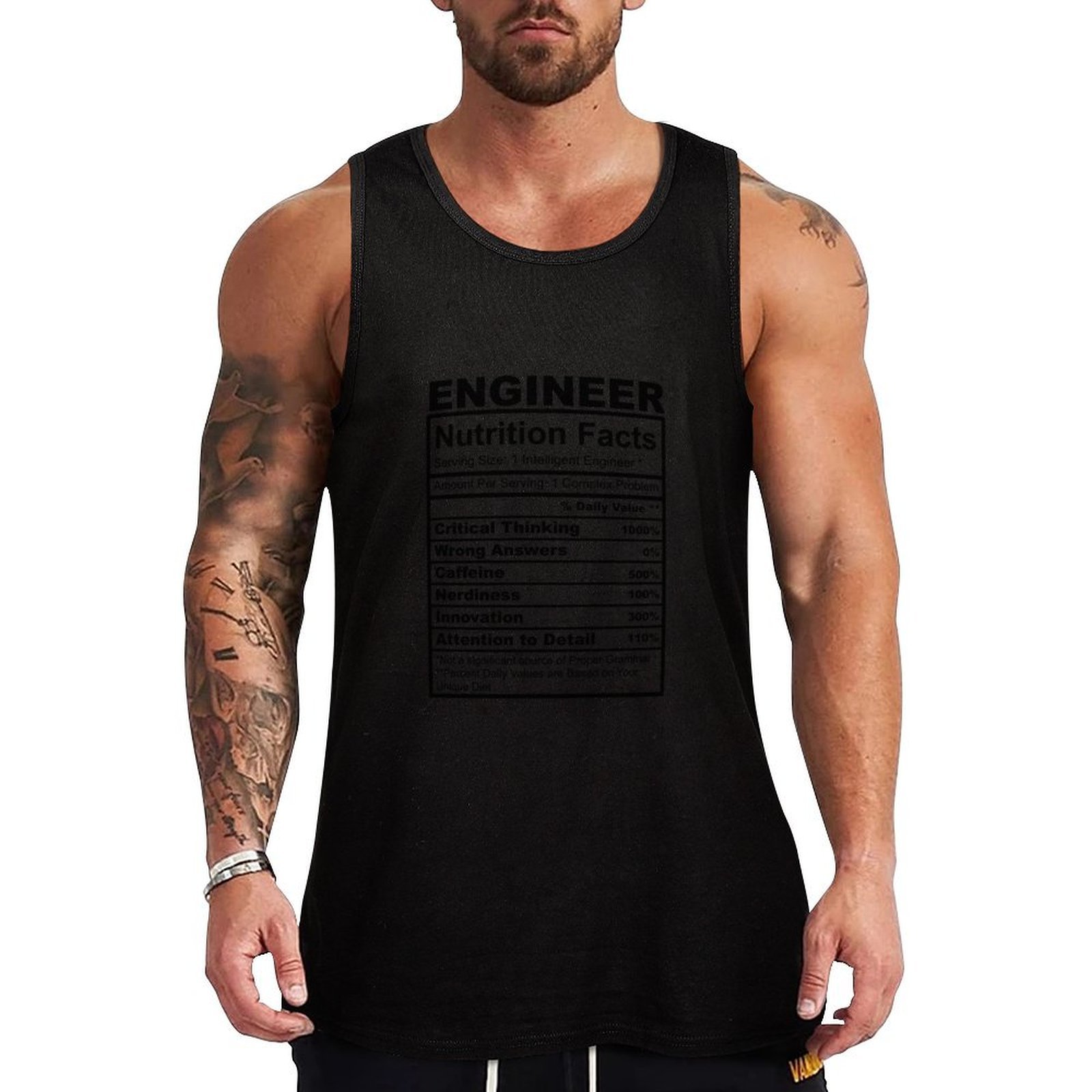 Nutrition Sports Fitness - Funny Engineer Gift Nutrition Fact Humor