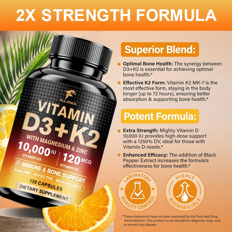 10000IU Vitamin D3 K2 Suppleme - đánh giá và giá Vitamin D3 K2 Drop