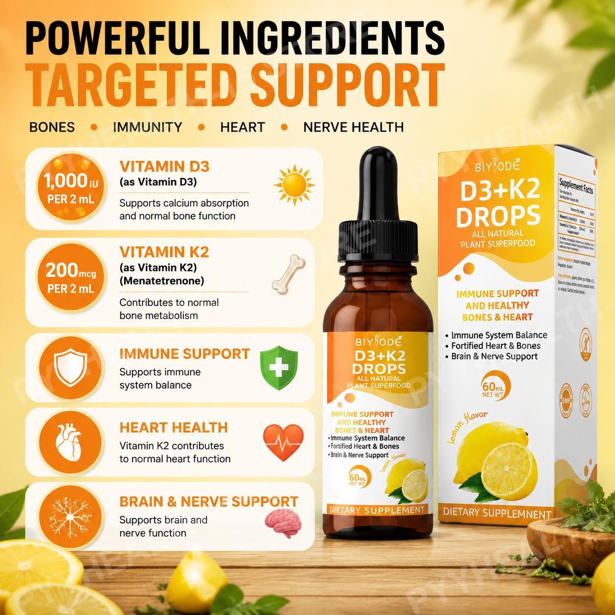 BIYODE Vitamin D3 K2 Liquid Dr - đánh giá và giá Vitamin D3 K2 Drop
