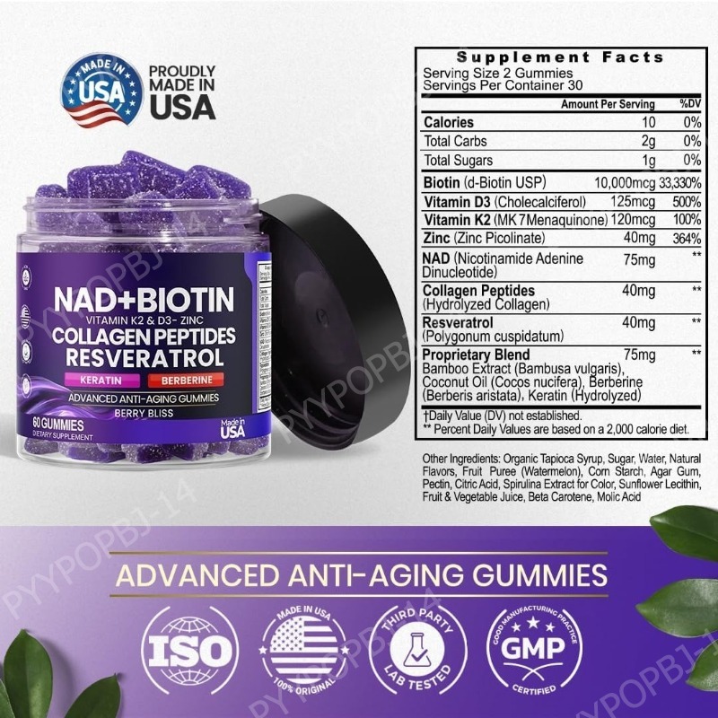 Biotin Collagen Gummies with N - đánh giá và giá Vitamin D3 K2 Drop