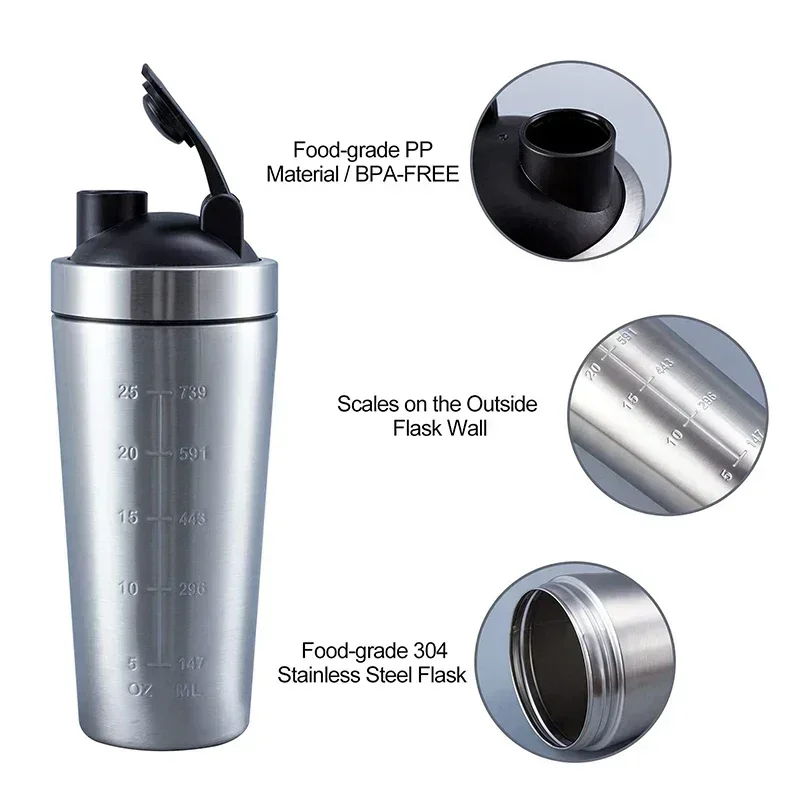 Stainless Steel Protein Shaker - đánh giá và giá Nutrition Sports Fitness