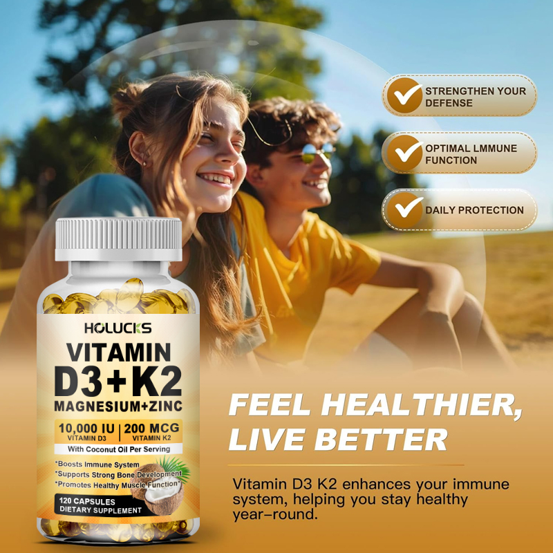 Vitamin D3+K2 Capsules, with M - đánh giá và giá Vitamin D3 K2 Drop