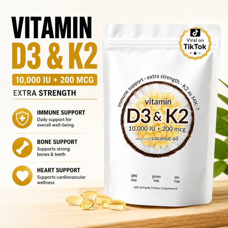 Vitamin D3 10000 IU + K2 MK-7  - đánh giá và giá Vitamin D3 K2 Drop