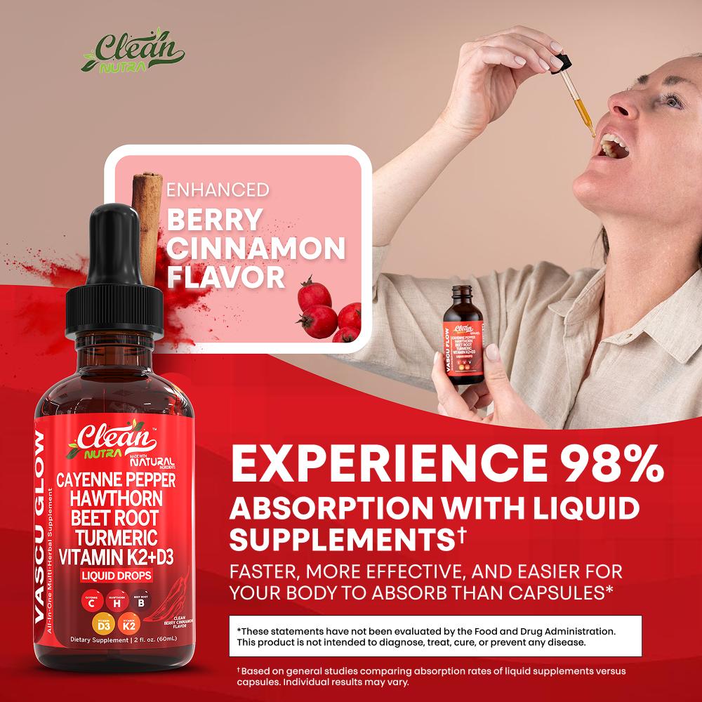 Clean Nutra Cayenne Pepper, Ha - đánh giá và giá Vitamin D3 K2 Drop