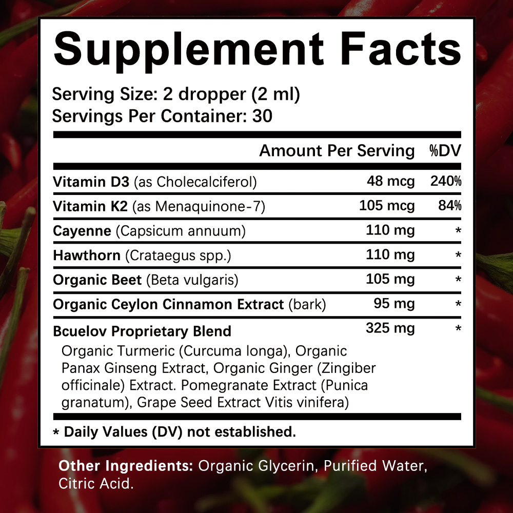 Cayenne Pepper Drops Supplemen - đánh giá và giá Vitamin D3 K2 Drop