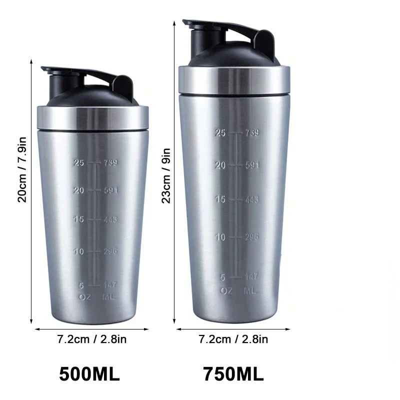 Stainless Steel Protein Shaker - đánh giá và giá Nutrition Sports Fitness
